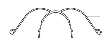 Picture of 302 Series Face Bows - Loop Style with short outer bow